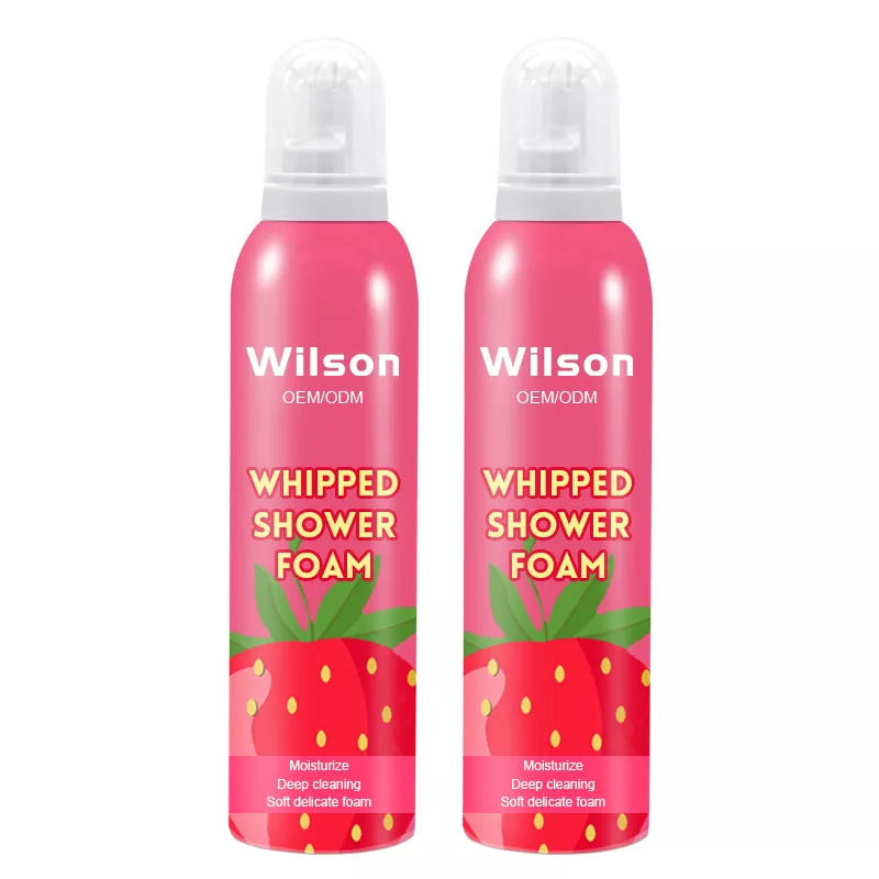 Spumă de duș cu parfum liniștitor și durabil de căpșuni